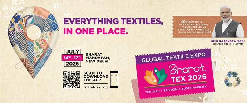 Bharat Tex 2026 Exhibition Banner