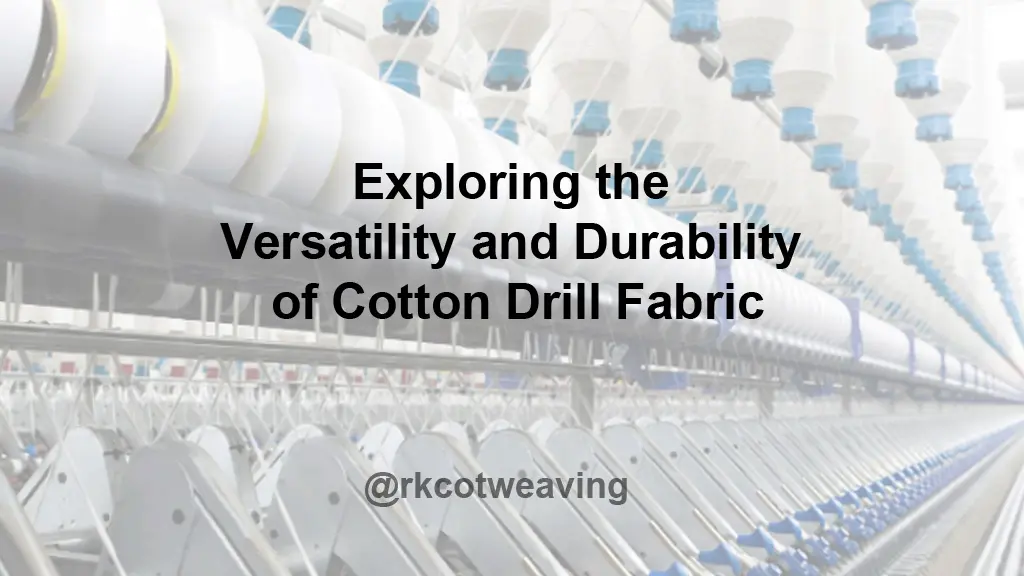 Cotton Drill Fabric