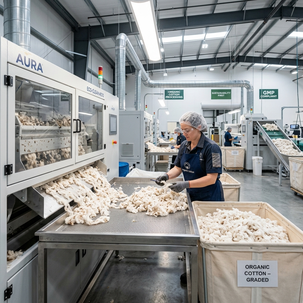 Clean cotton processing and sorting