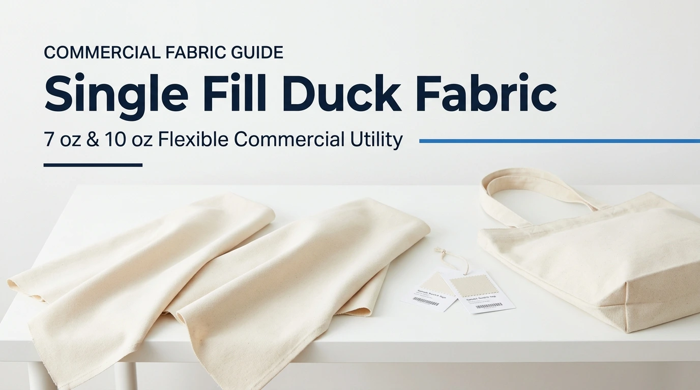 Single Fill Duck Fabric: 7 oz and 10 oz Flexible Commercial Utility banner