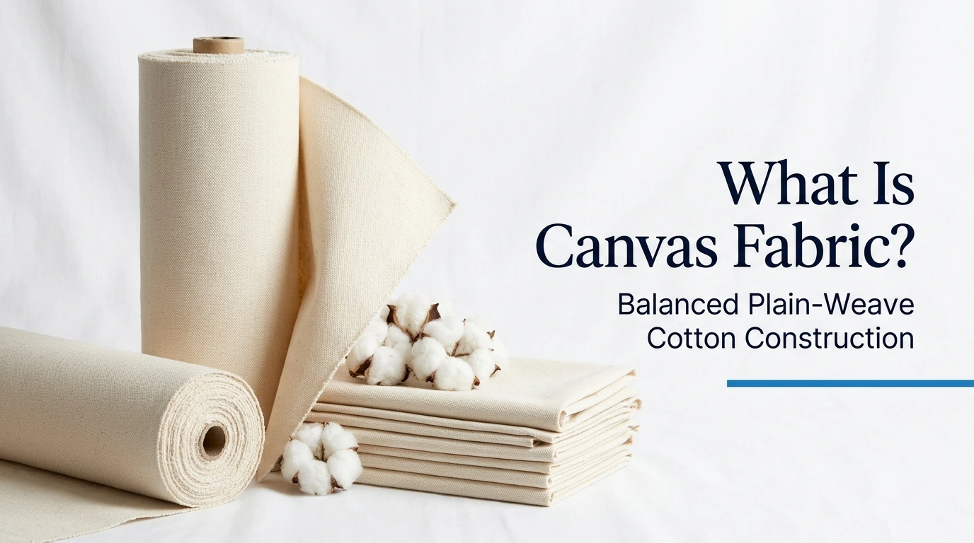 What Is Canvas Fabric: Balanced Plain-Weave Cotton Construction guide banner