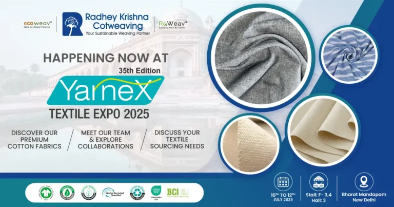 Discover Textile Excellence with Radhey Krishna Cotweaving at Yarnex 2025