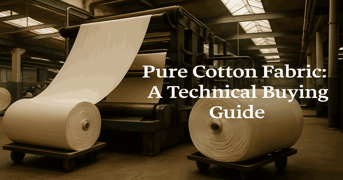 how to identify pure cotton fabric